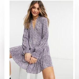 ASOS purple and white smock dress.